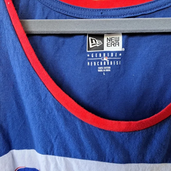 Chicago Cubs Tank Top with Glitter Ladies Sz L - Picture 3 of 5